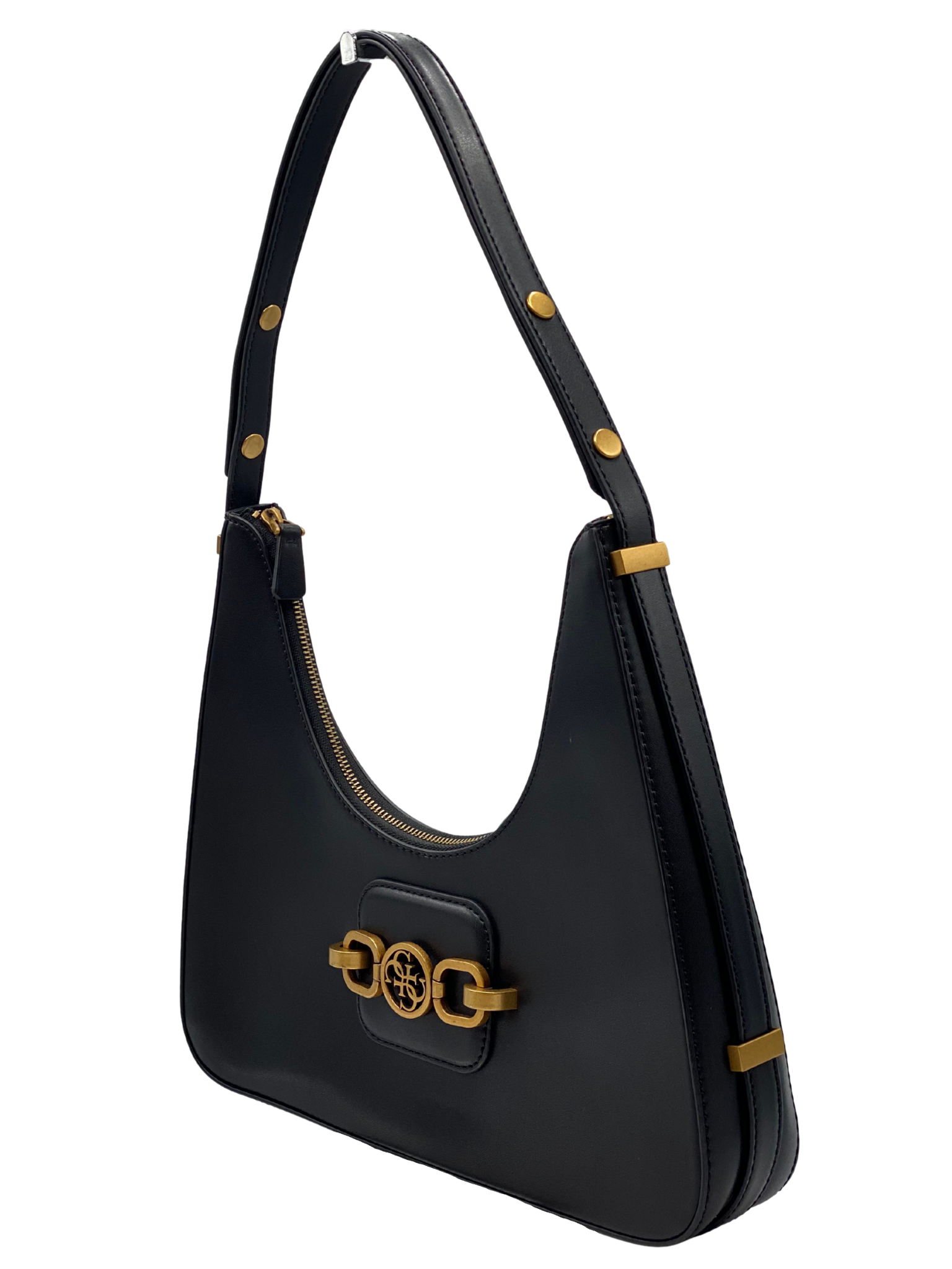 Cartera Negra de Hombro Guess