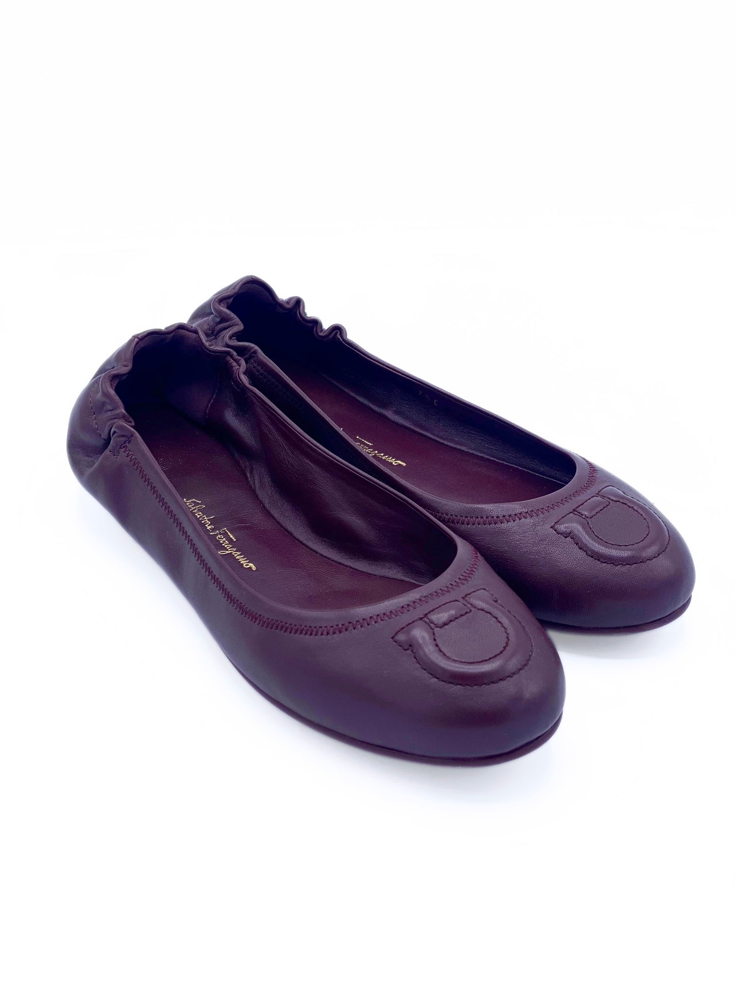 Chatita Salvatore Ferragamo Ballerina Wine (37.5)