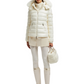Campera Acolchada Blanca Moncler (Talle S)