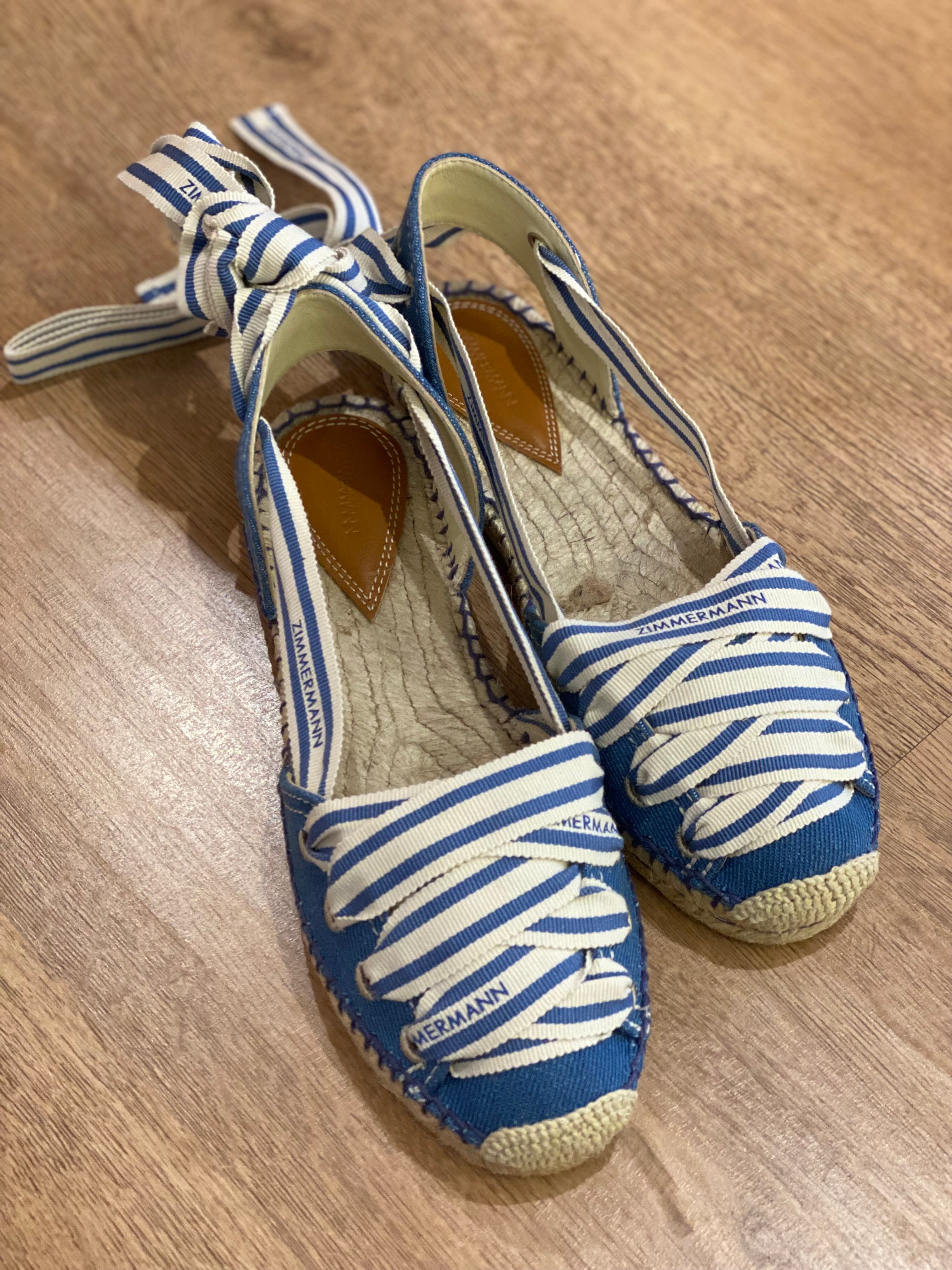 Espadrille Zimmermann Sol Denim Nueva (37)