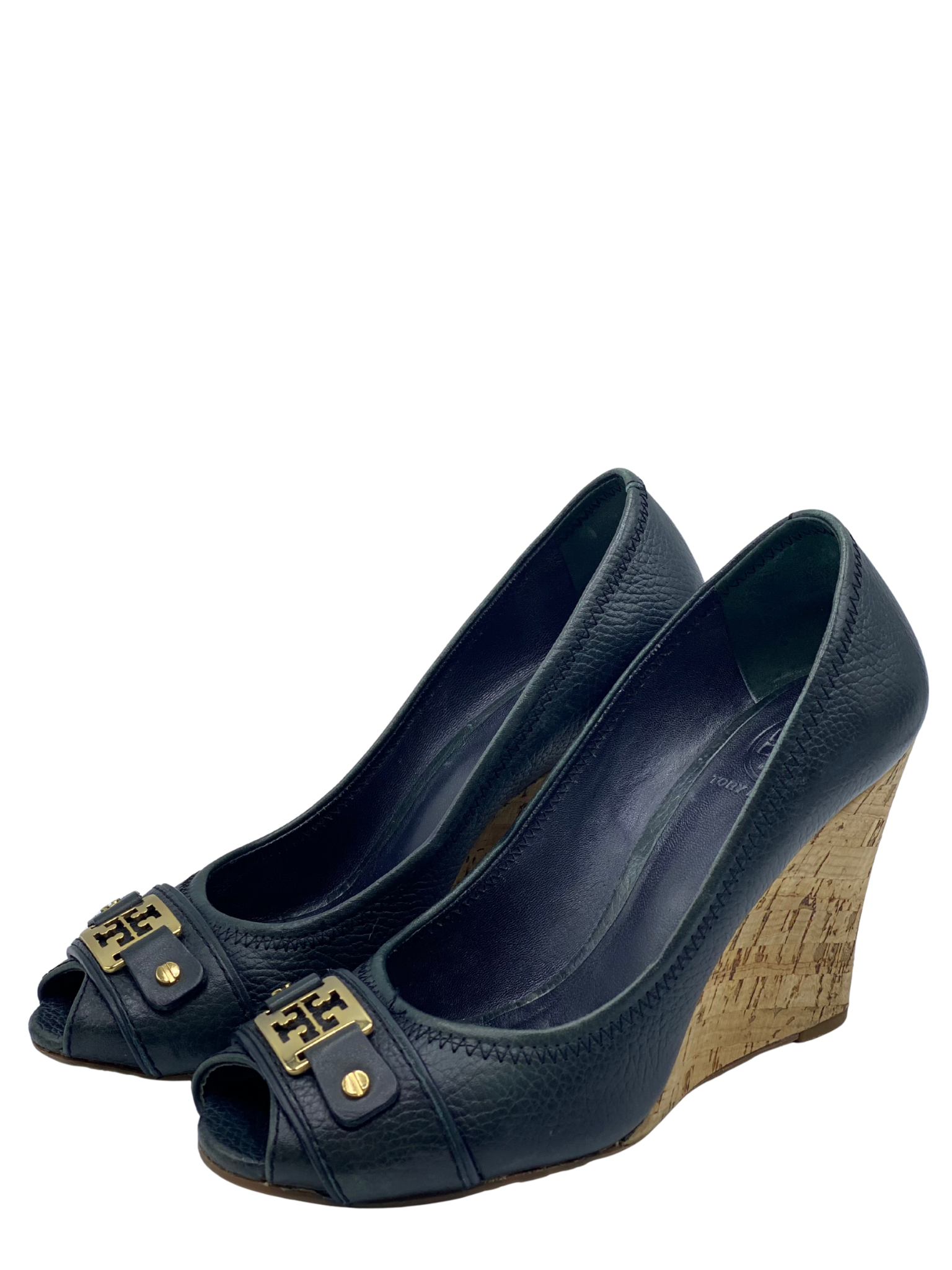 Pumps Peep-Toe Tory Burch Negros (38)