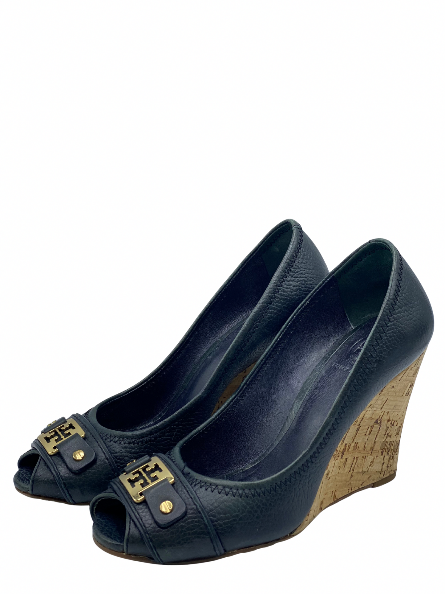 Pumps Peep-Toe Tory Burch Negros (38)