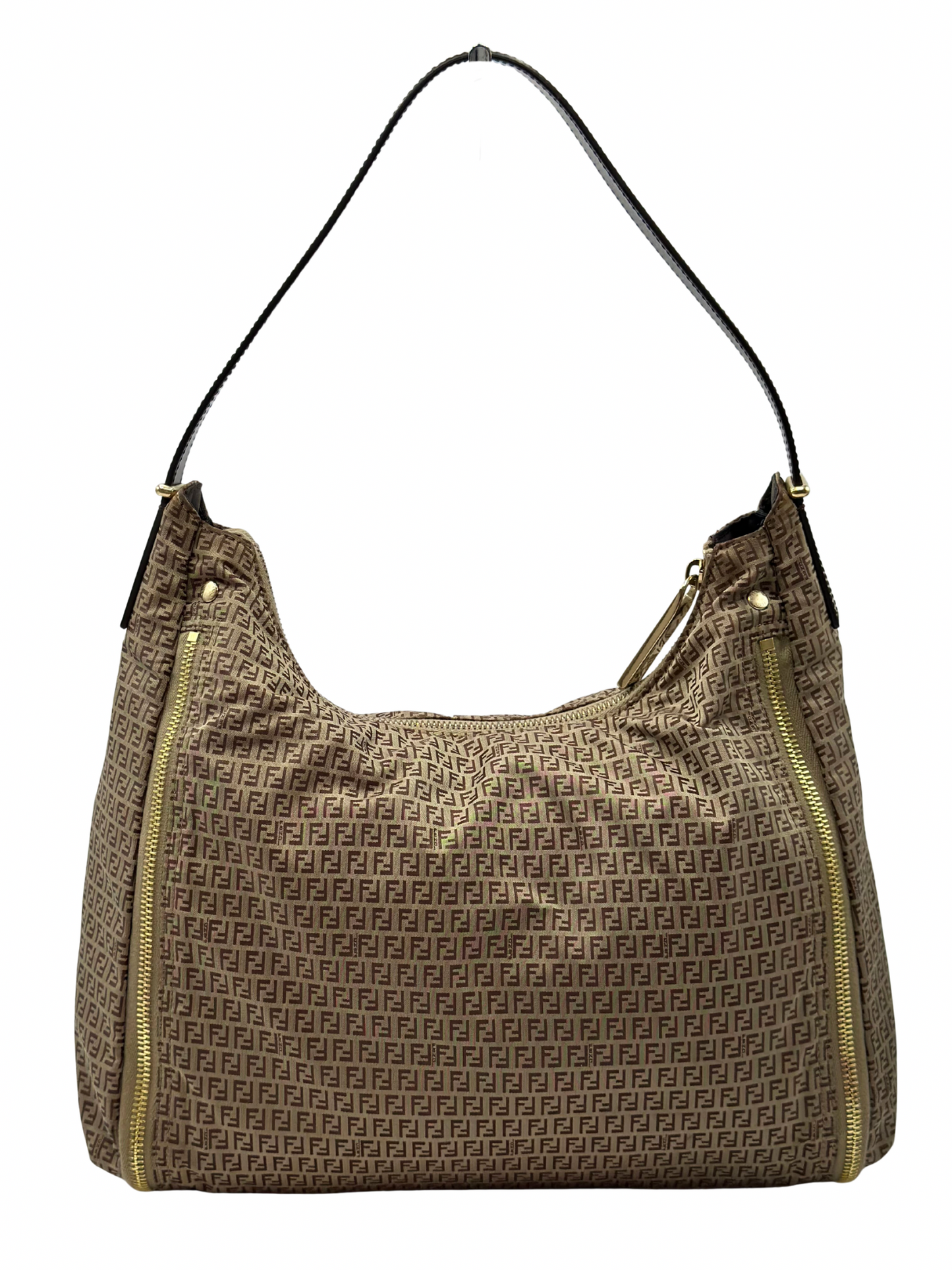 Cartera Beige Fendi Zucca Vintage