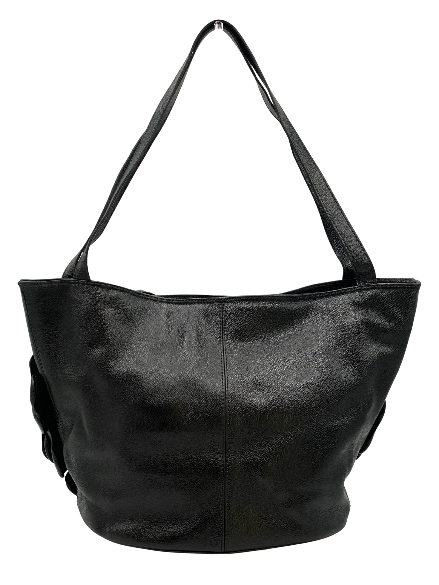 Cartera de Cuero Negra Carmen Steffens