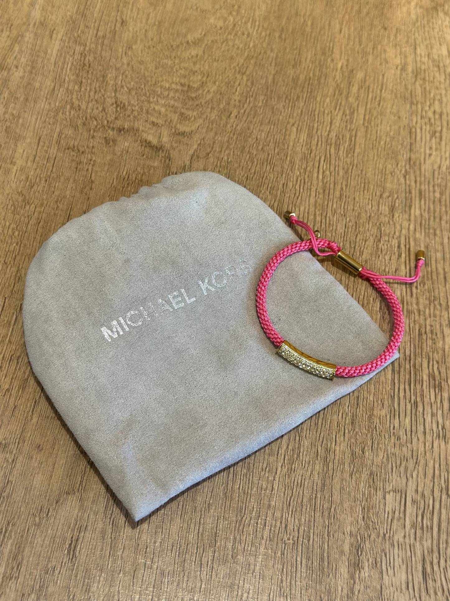 Pulsera de Macramé Rosada Michael Kors