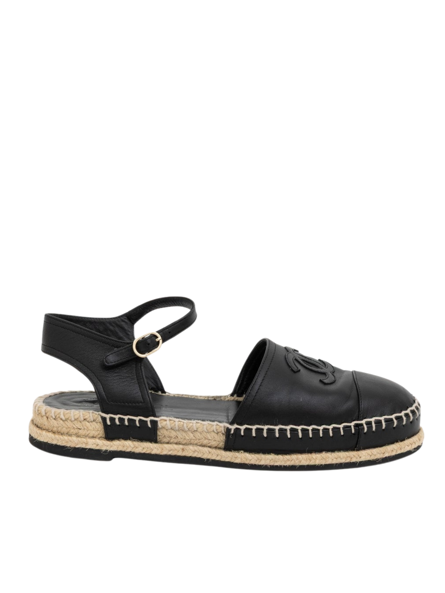 Espadrilles Chanel CC Cap Toe Ankle Strap (41)