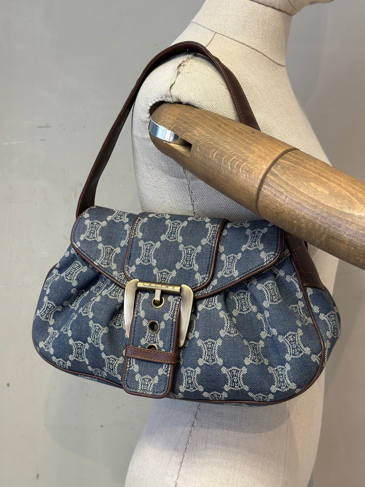 Cartera Céline Macadam Denim