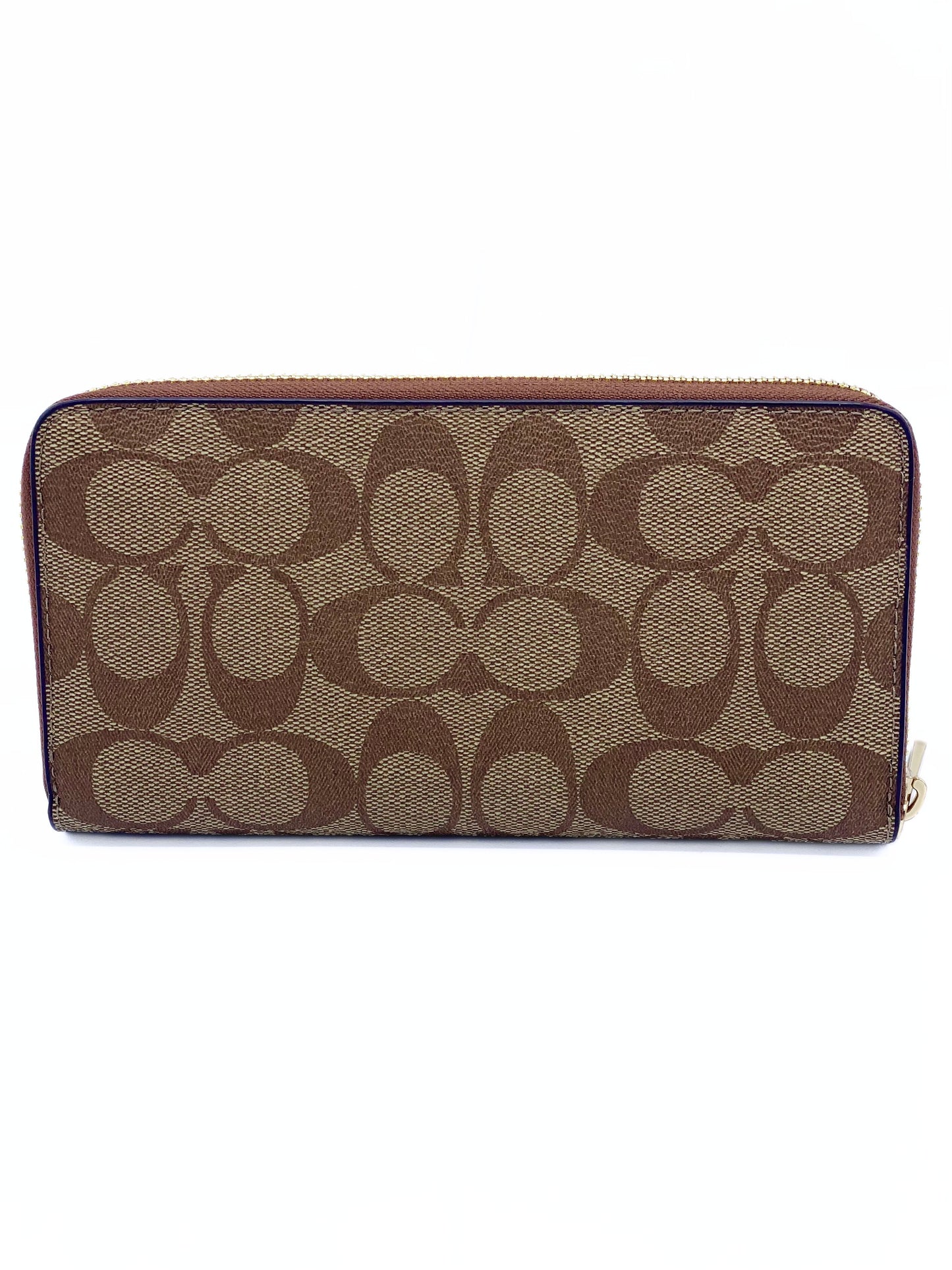 Billetera Coach Monogram Zip Around