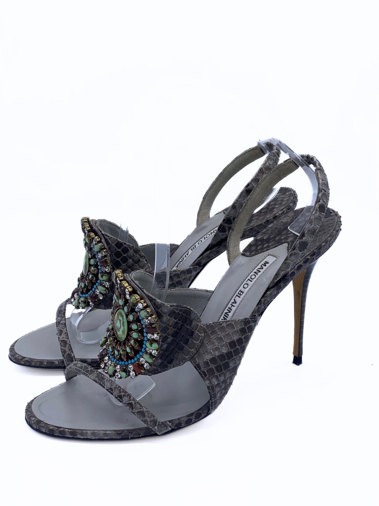 Sandalia Manolo Blahnik Python (Eu 40)