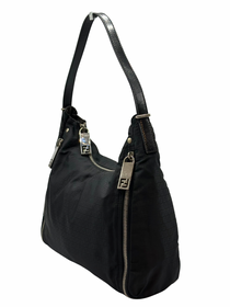 Cartera Negra Fendi Zucca Vintage