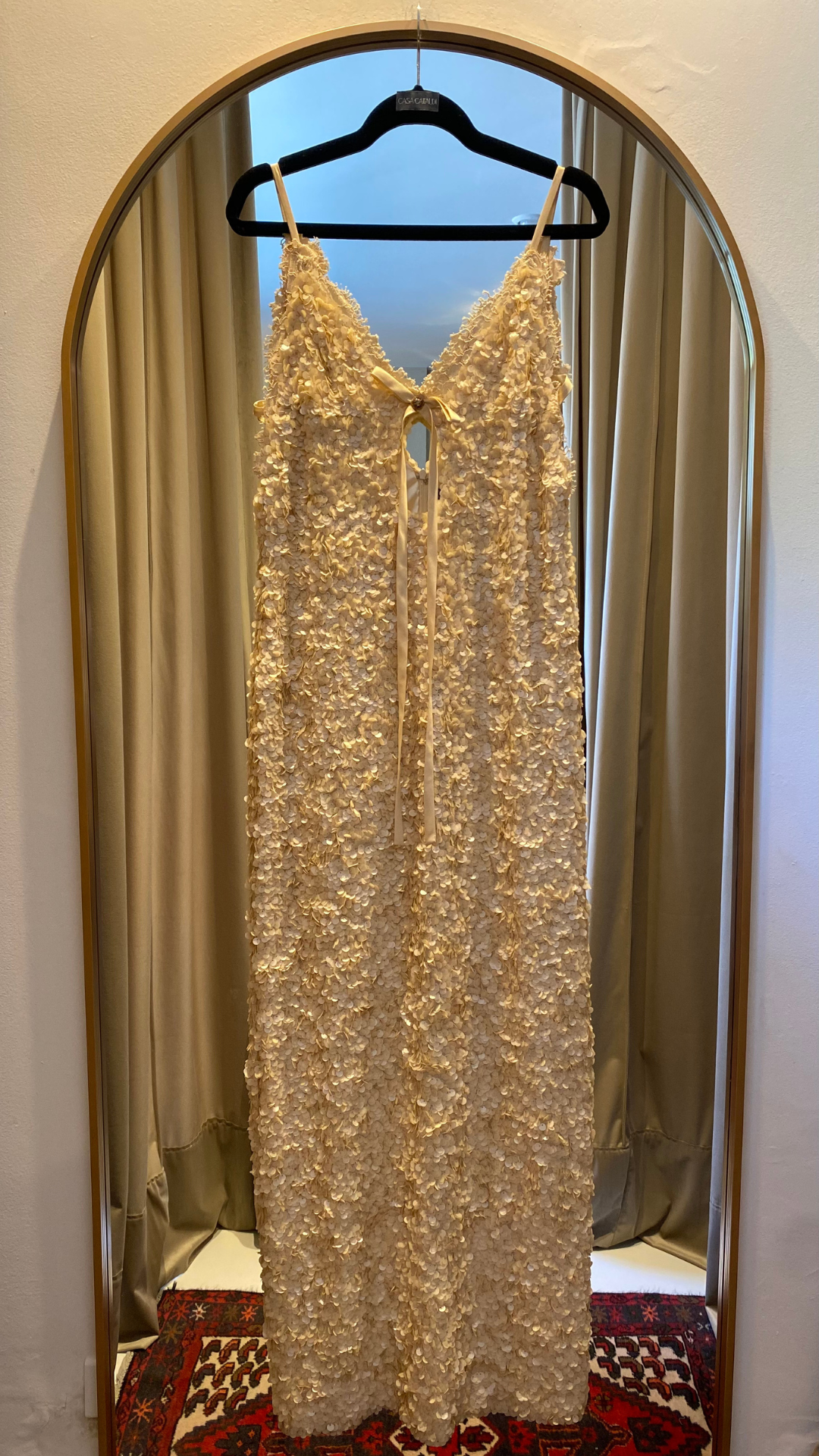 Vestido con Lentejuelas Casa Cataldi (S)