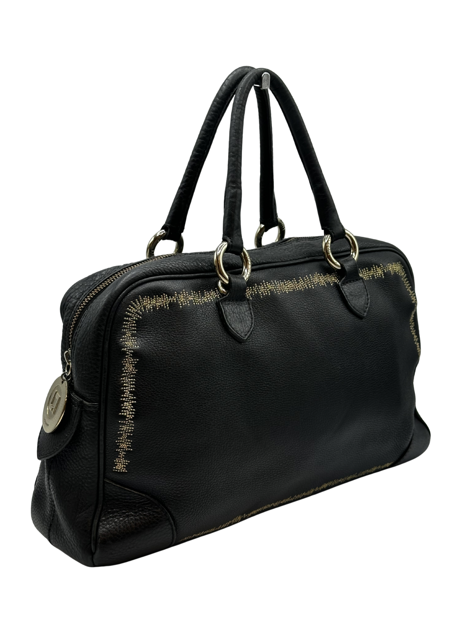 Cartera de Mano Negra Luz Da Lua