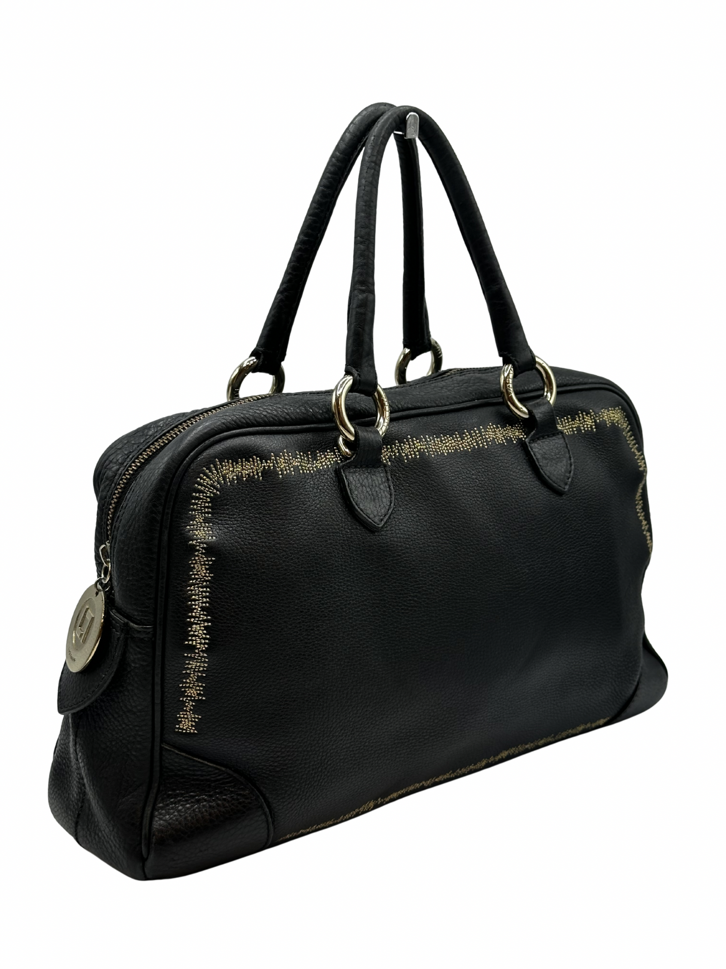 Cartera de Mano Negra Luz Da Lua