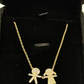 Collar Mamá en Oro Amarillo 18k Parejita