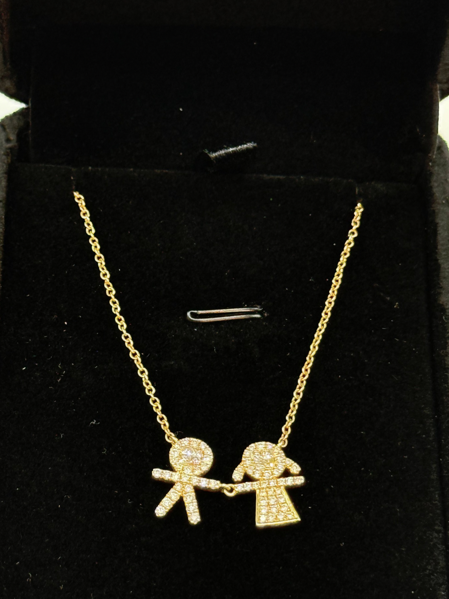 Collar Mamá en Oro Amarillo 18k Parejita