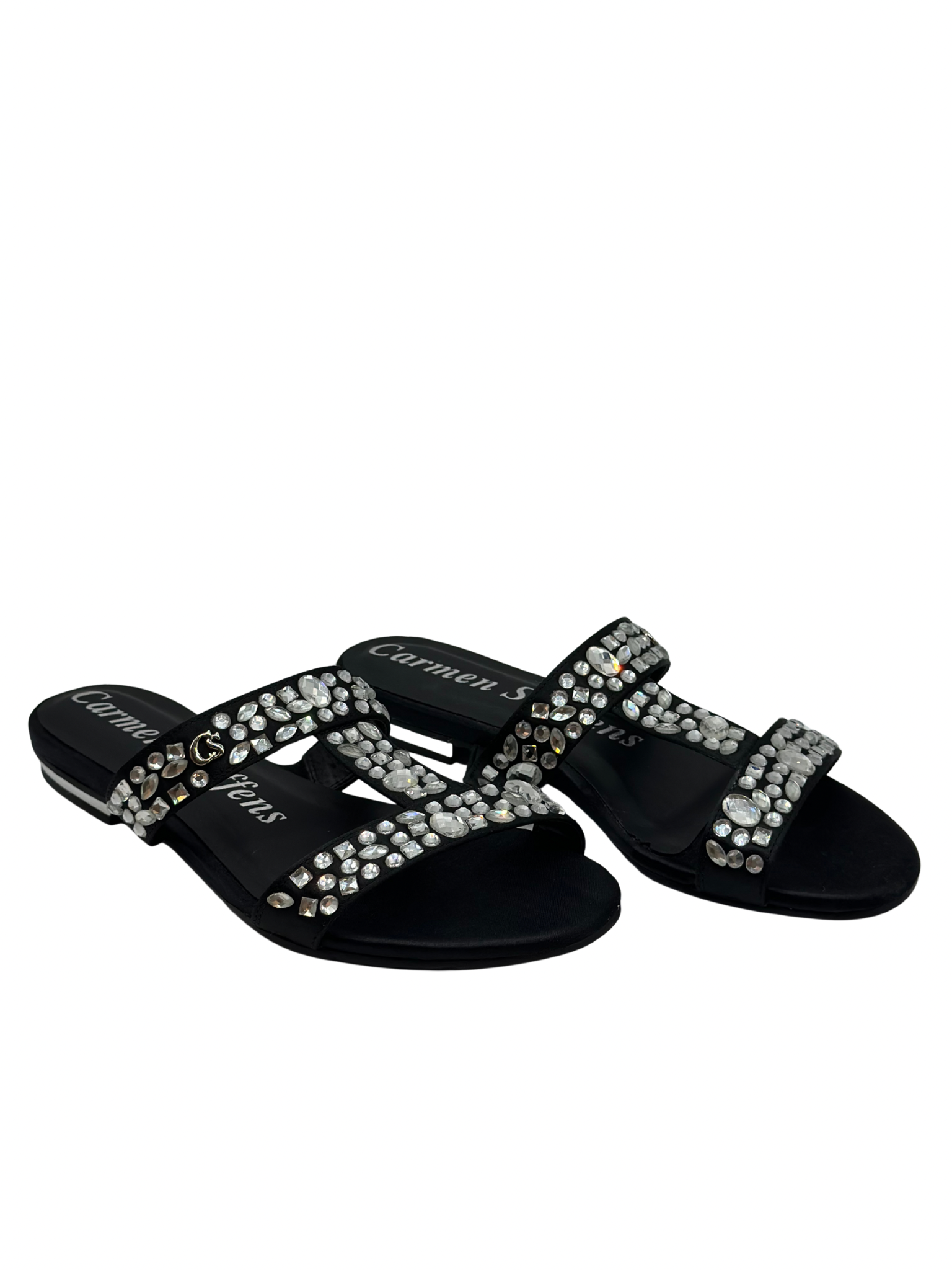 Sandalias Negras con Apliques Carmen Steffens (37)