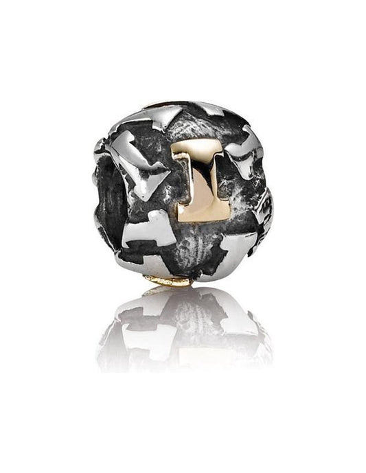 Charm Pandora Bicolor Letra I