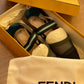 Sandalia Colibri Black Mesh Fendi (EU 38)