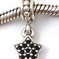 Charm Pandora Colgante Star Pave Black