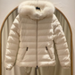 Campera Acolchada Blanca Moncler (Talle S)