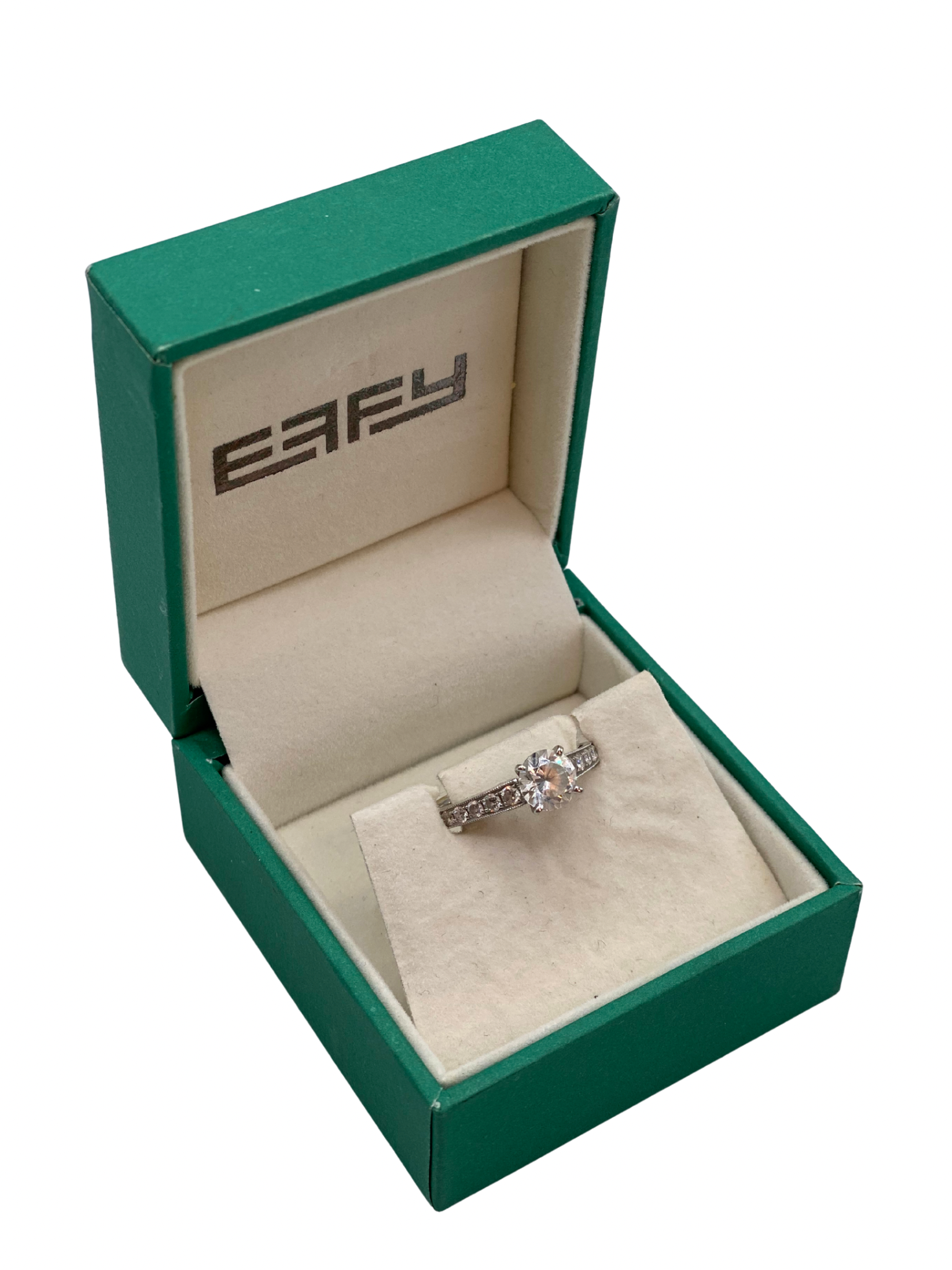 Anillo de Compromiso EFFY de Oro Blanco