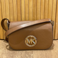 Cartera Marrón de Cuero Michael Kors Samira