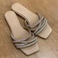 Sandalia Aldo Flat con Brillo (36.5)