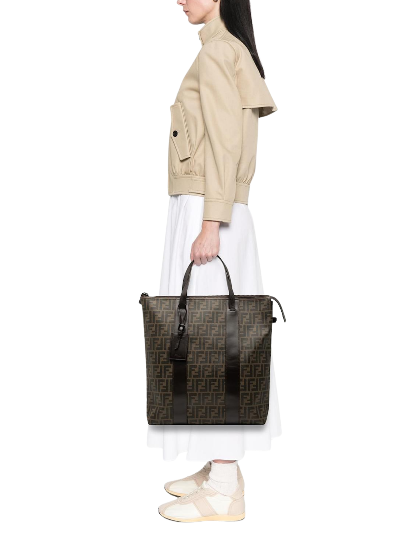 Bolso Tote Bag Fendi Zucca Spalmati