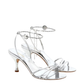 Sandalias Plateadas Salvatore Ferragamo (39.5)
