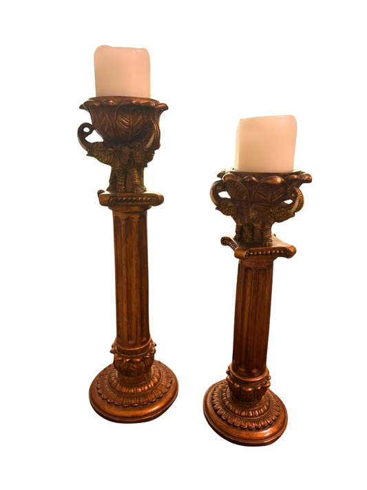 Set de Candelabros Elefantes
