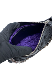 Bolso de Hombro Gucci GG Matelassé Negro de Cuero