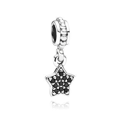 Charm Pandora Colgante Star Pave Black