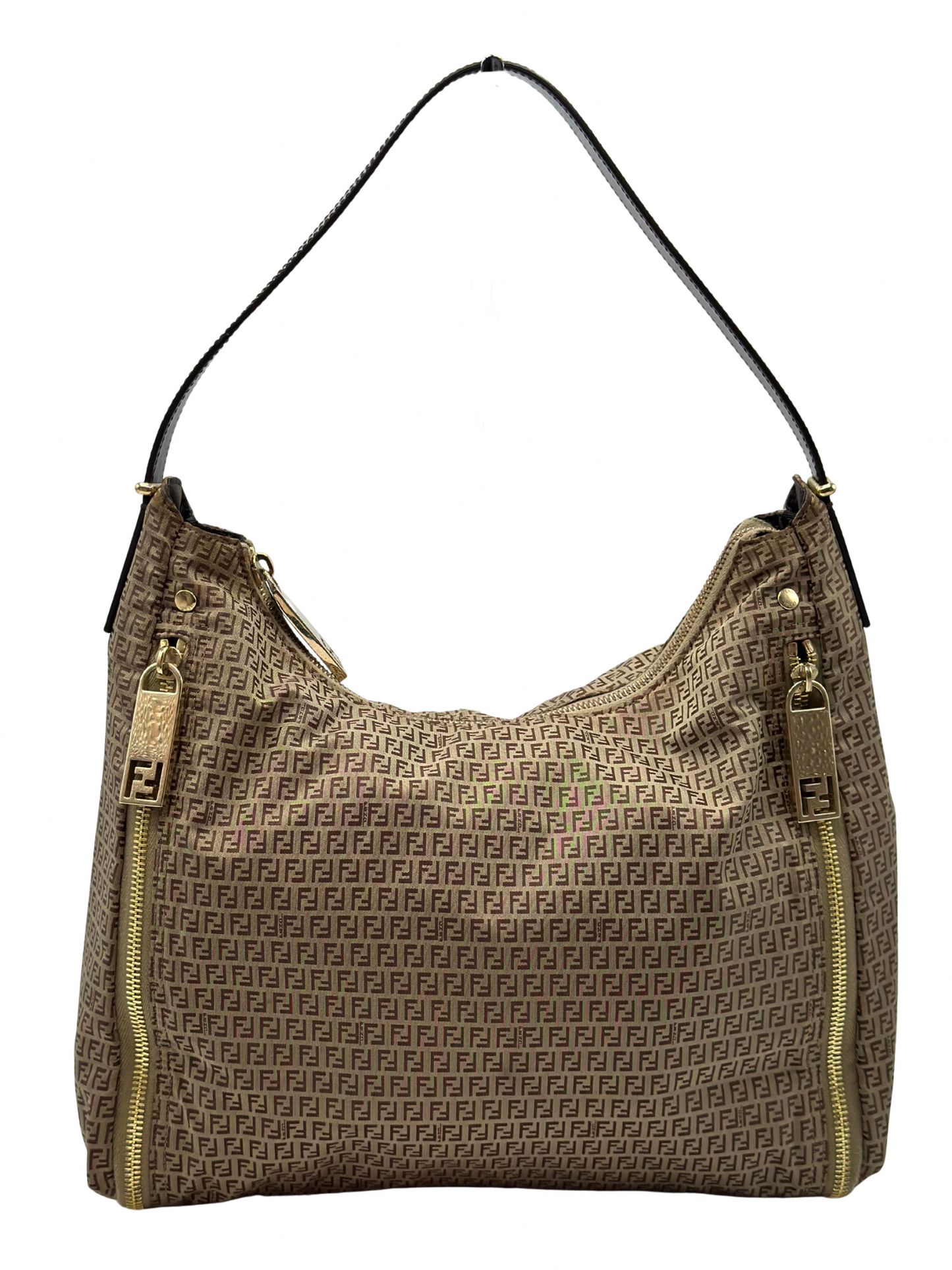 Cartera Beige Fendi Zucca Vintage