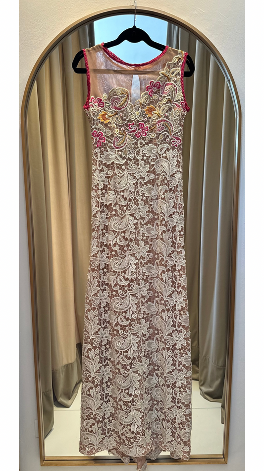 Vestido Bordado Javier Saiach (M)