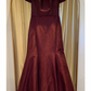 Vestido Elegante Rojo Javier Saiach (Talle M)