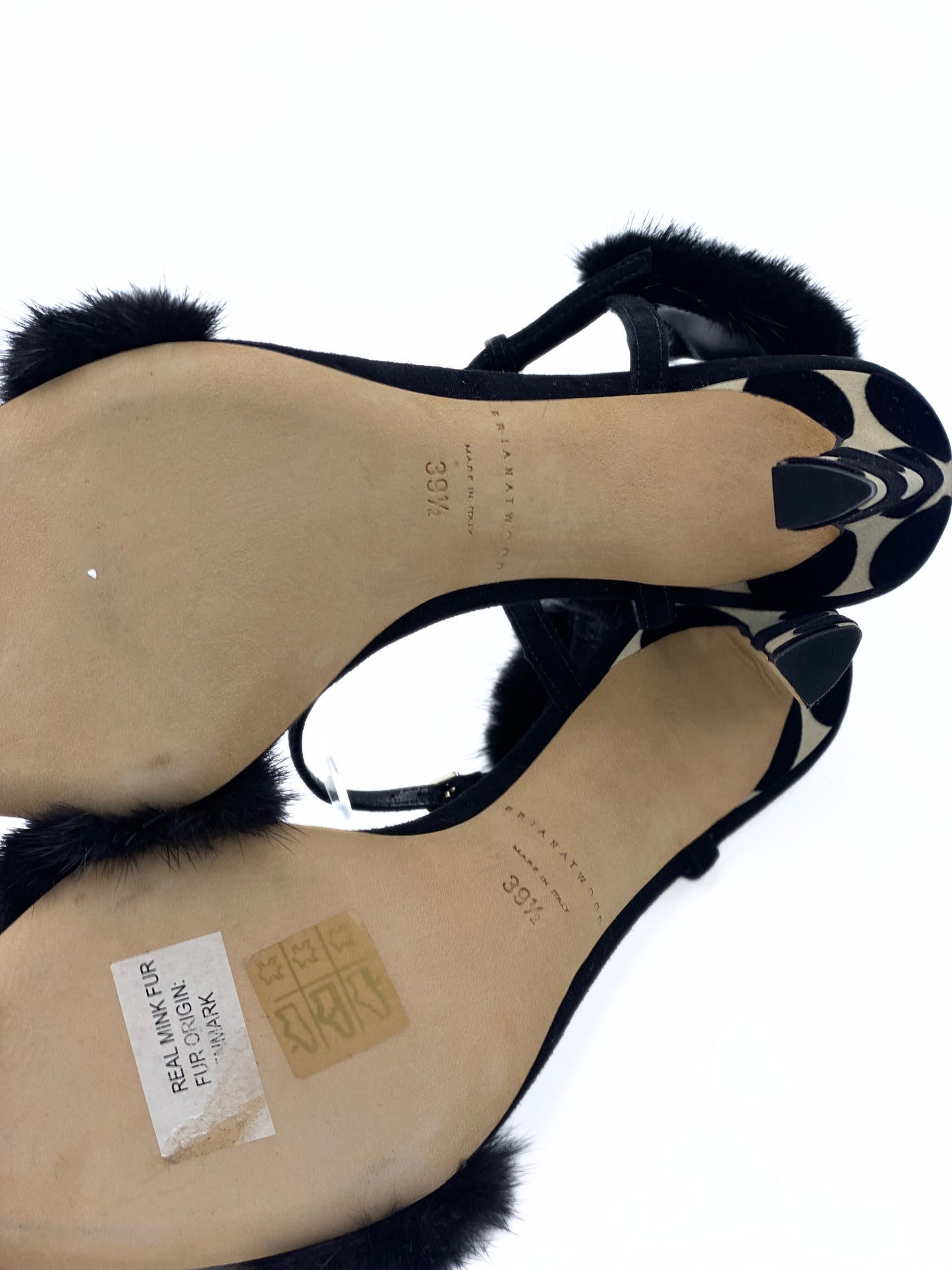 Sandalia Brian Atwood Black and White (39.5)