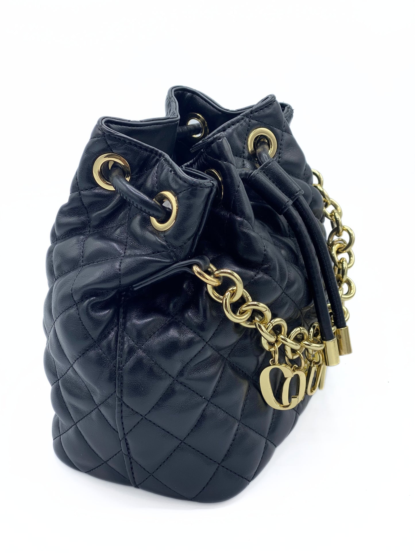 Cartera Versace Couture Charm Bucket Bag