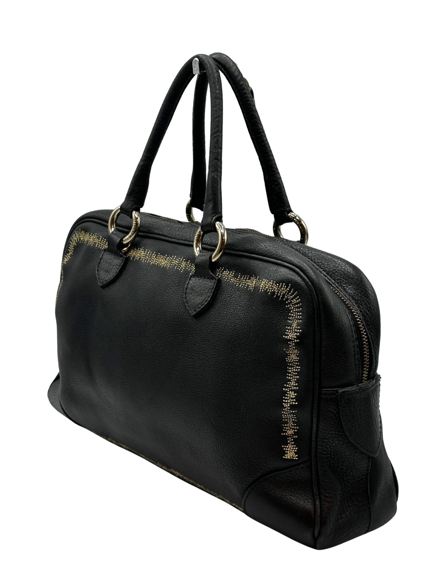 Cartera de Mano Negra Luz Da Lua