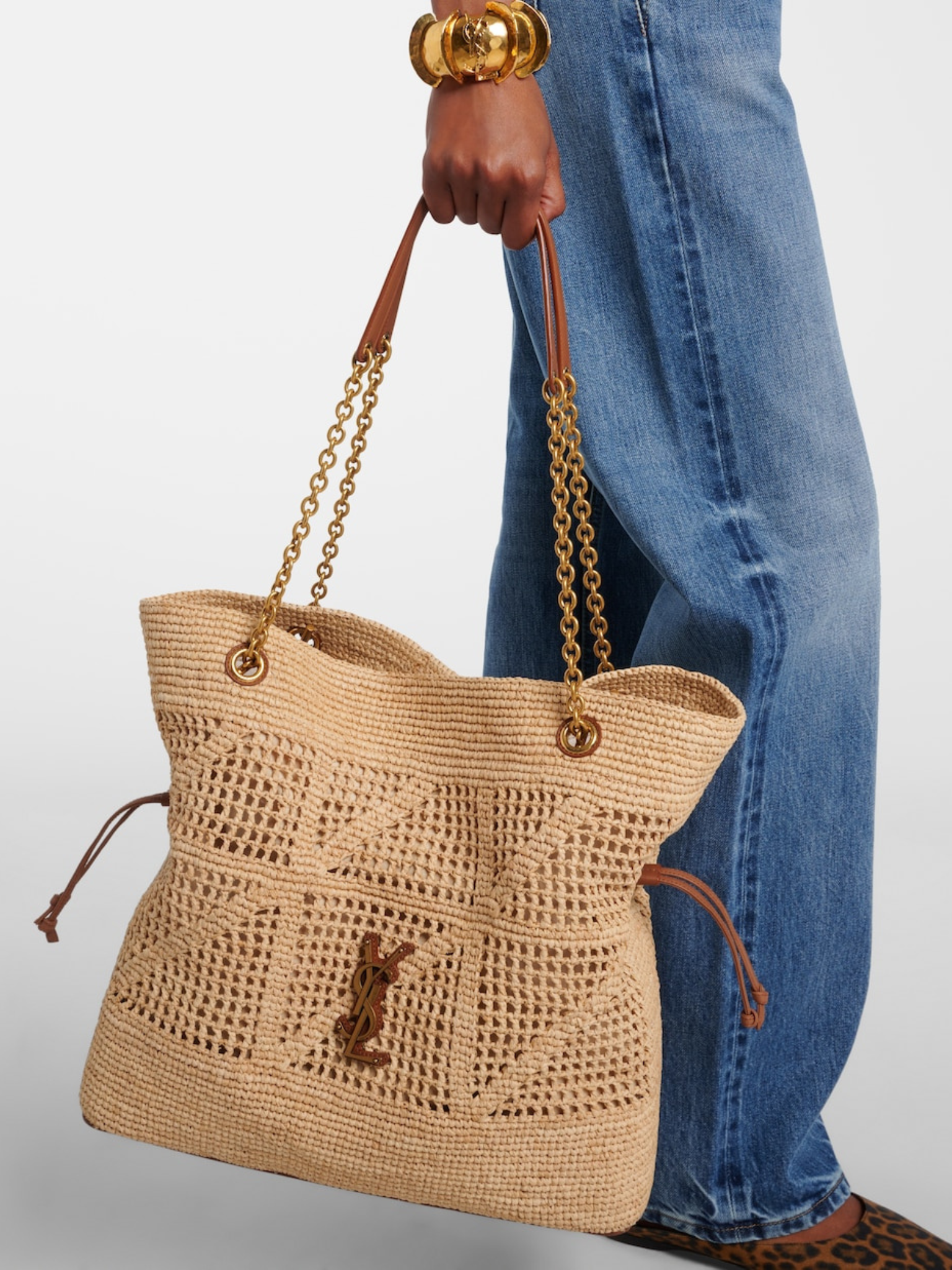 Cartera Saint Laurent Jamie Raffia