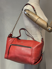 Cartera Roja con Cadena Purificación García