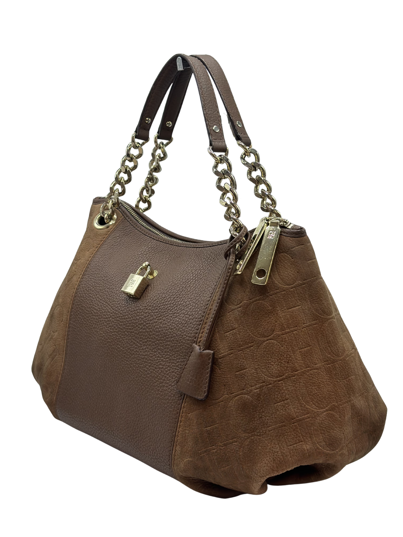 Cartera Marrón Carolina Herrera Monogram