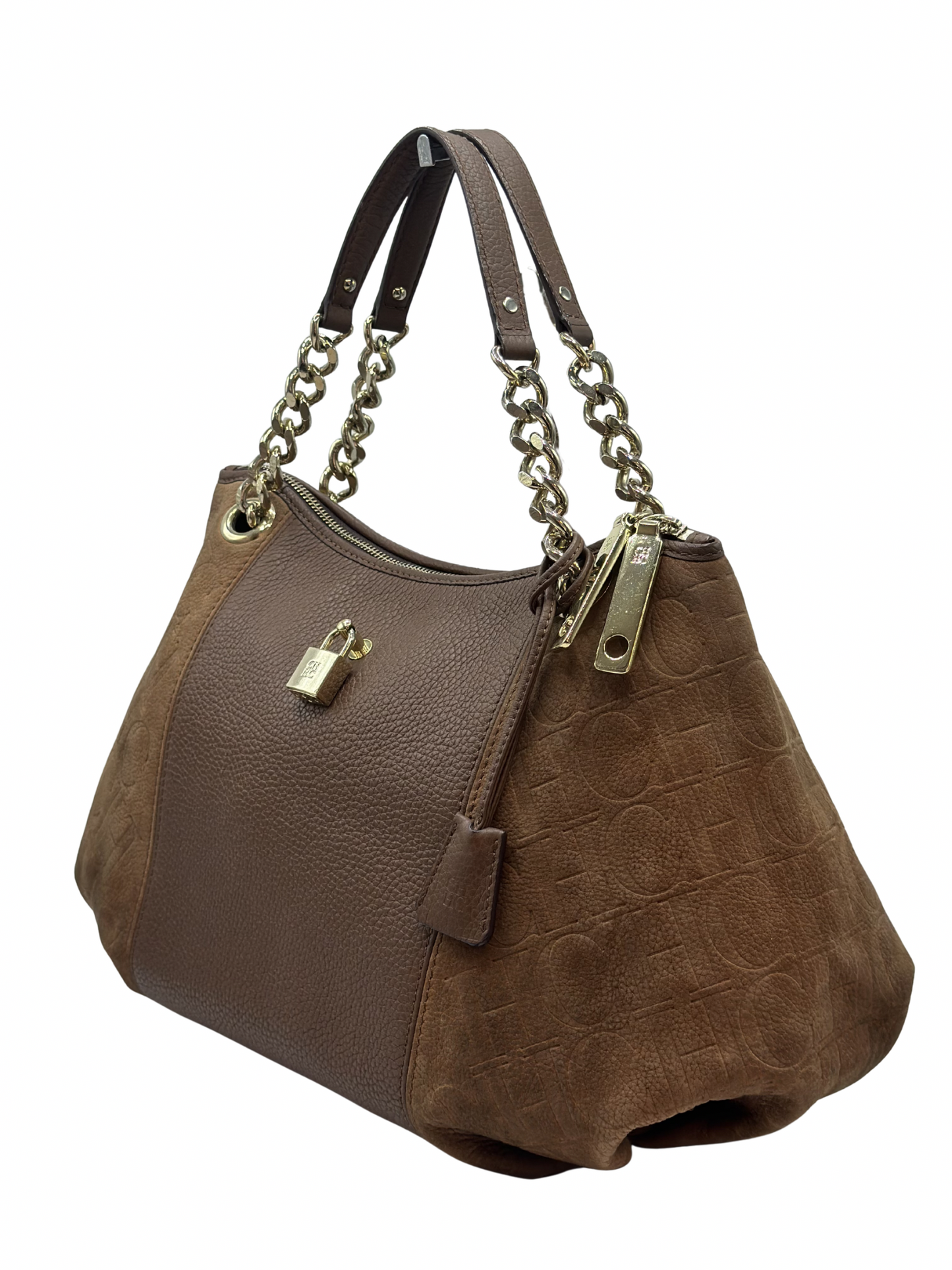 Cartera Marrón Carolina Herrera Monogram