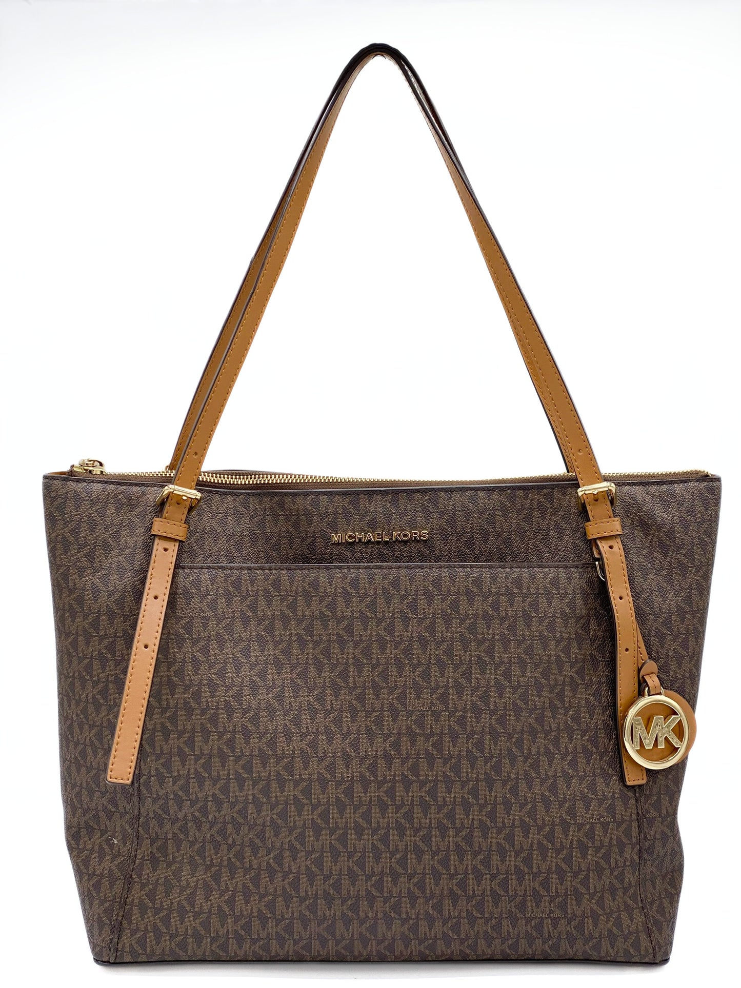 Cartera Michael Kors Ciara Monogram Marron