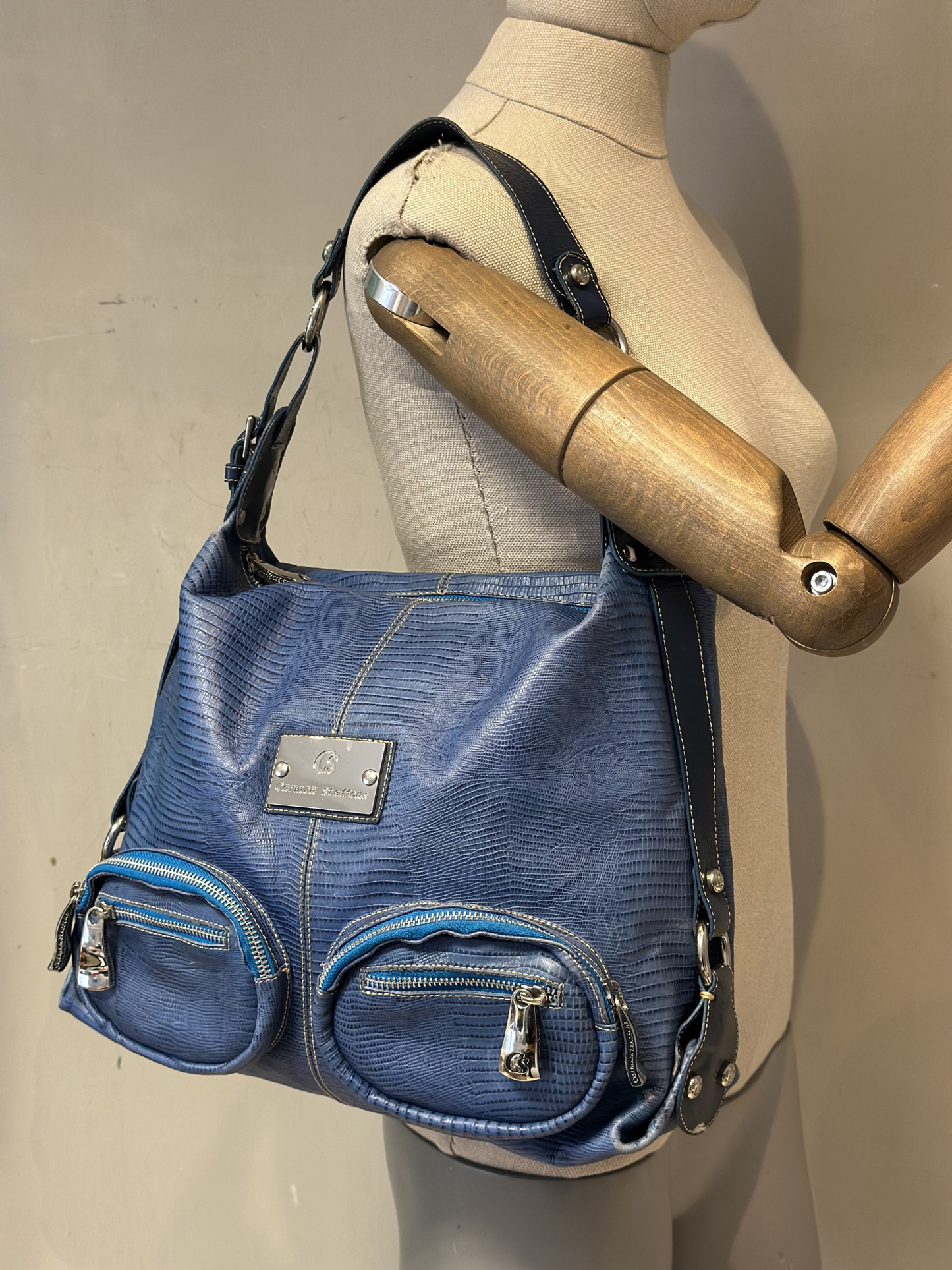 Cartera Azul con Bolsillos Carmen Steffens