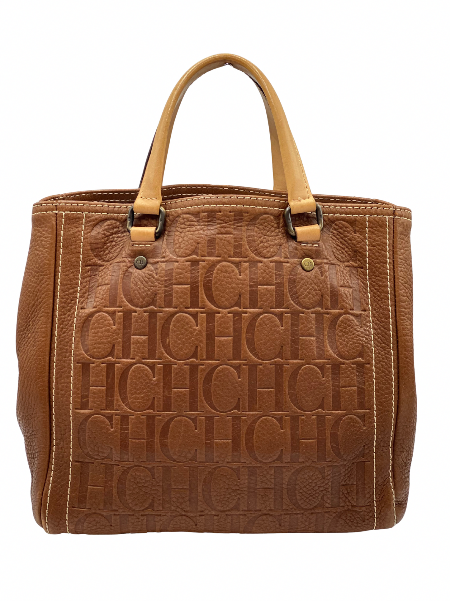 Bolso Marrón Carolina Herrera Monogram