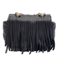 Mini Bolso Negro con Flecos Purificación García