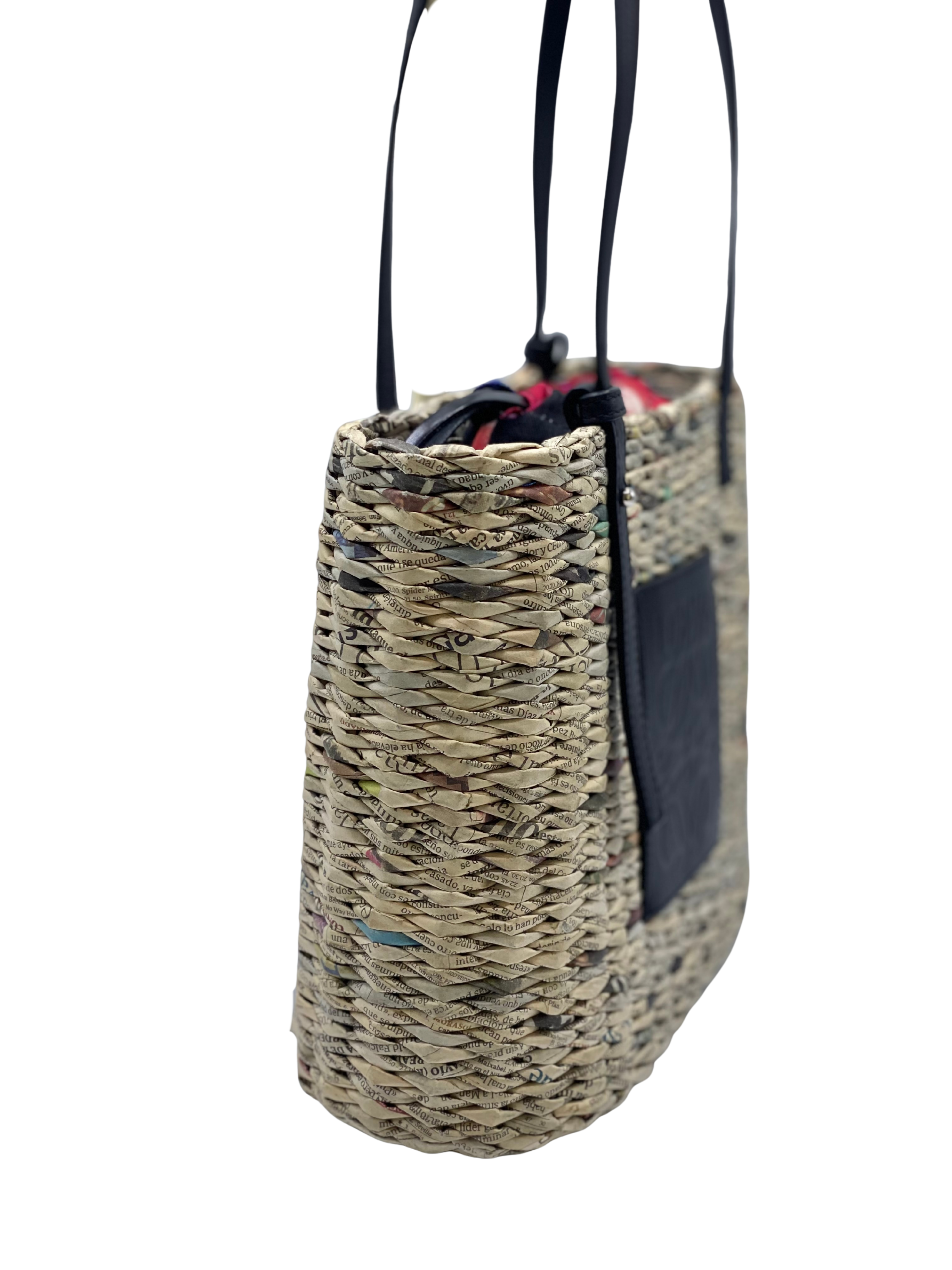 Cartera Loewe Newspaper Square Basket Bag + Organizador