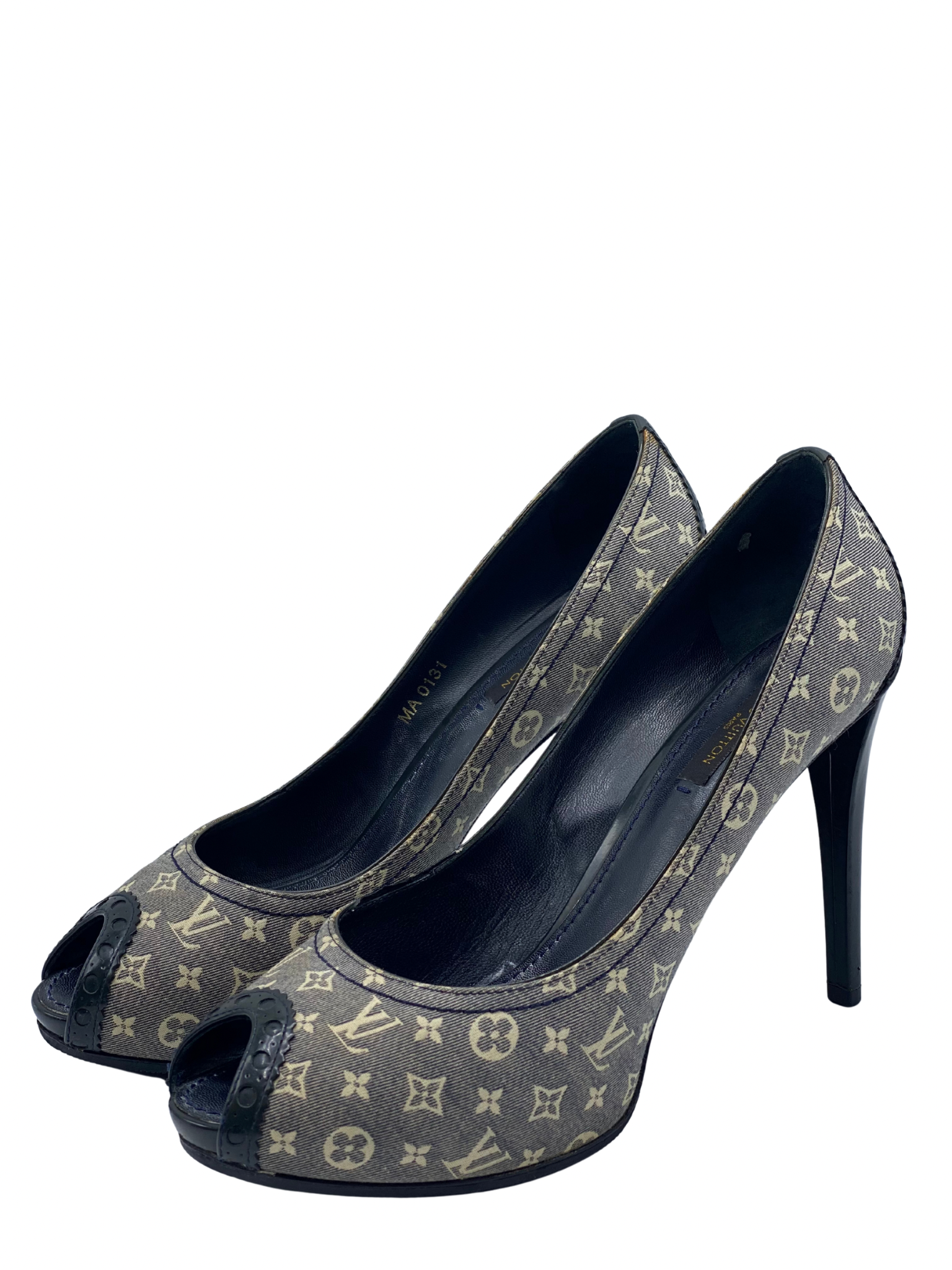⁠Pumps Peep-Toe Louis Vuitton Monogram (39)