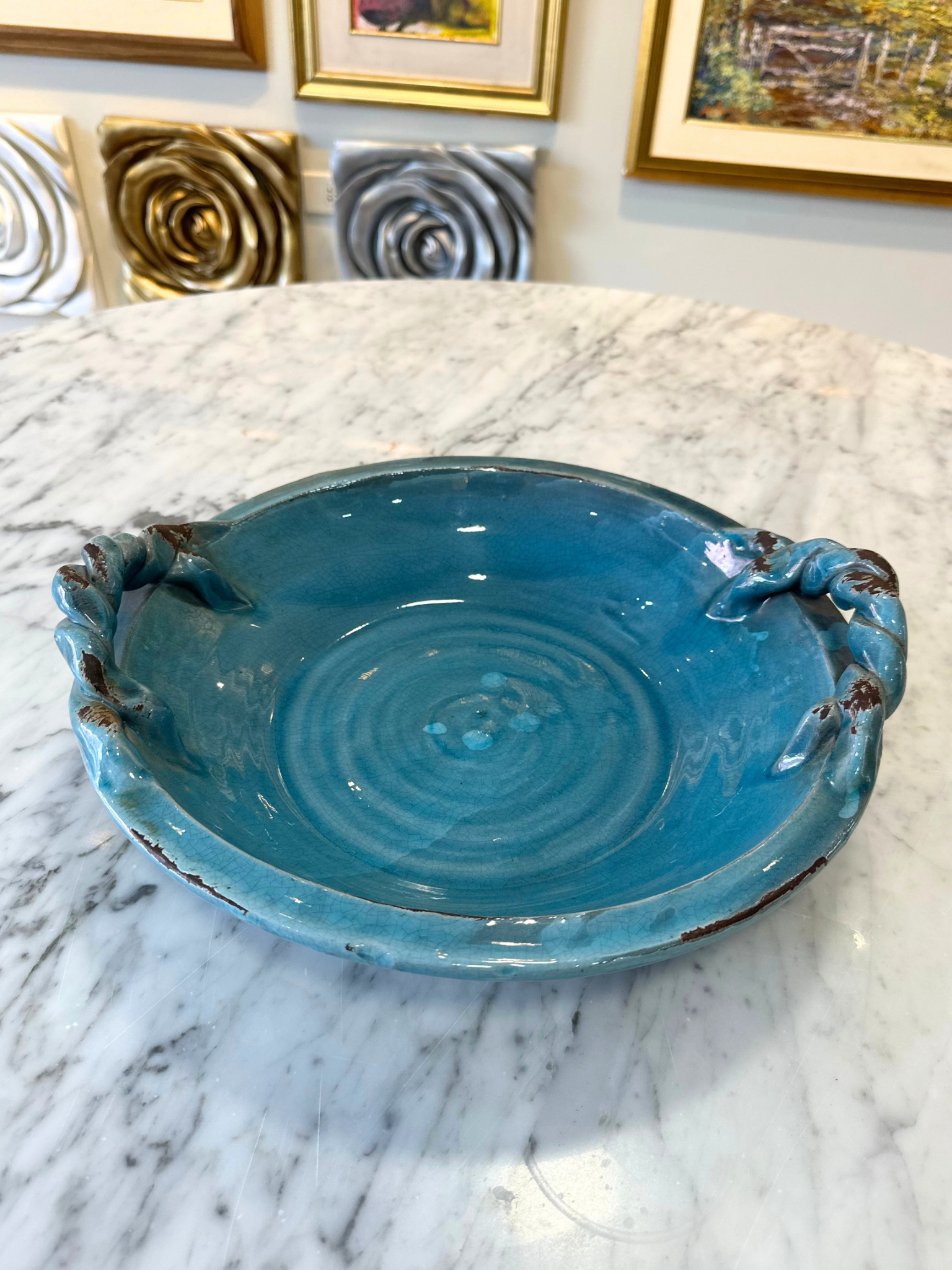 Plato Decorativo Turquesa (30cm)