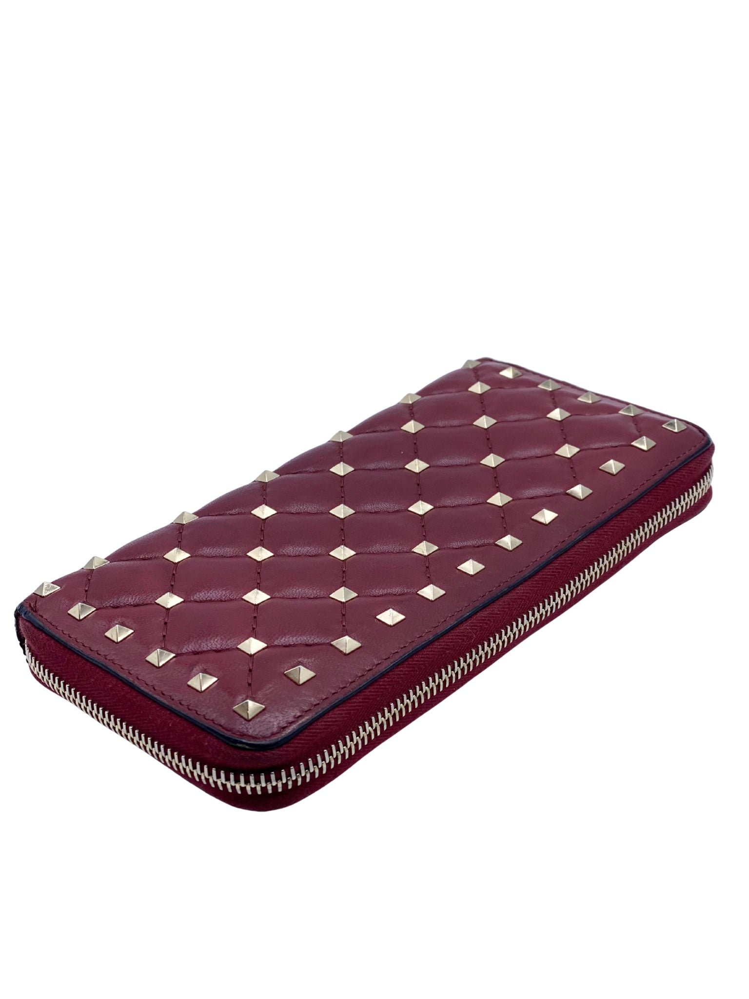 Billetera Valentino Garavani Rockstud Roja